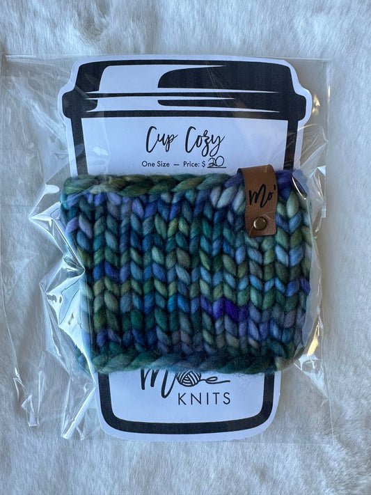 Luxury Cup Cozy - Blue & Green